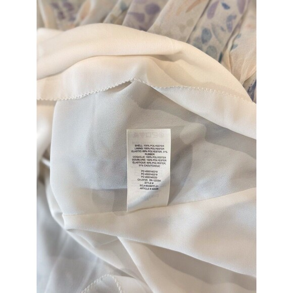 ARITZIA Wilfred Dress Blue Tempest Mini Smocked Puffed Floral Babydoll Boho XS - Picture 10 of 11